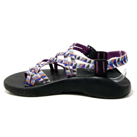 Chaco ZX2 Blue Pink Strapped Slingback EcoTread Sandals Womens Size 9 - Picture 4 of 11